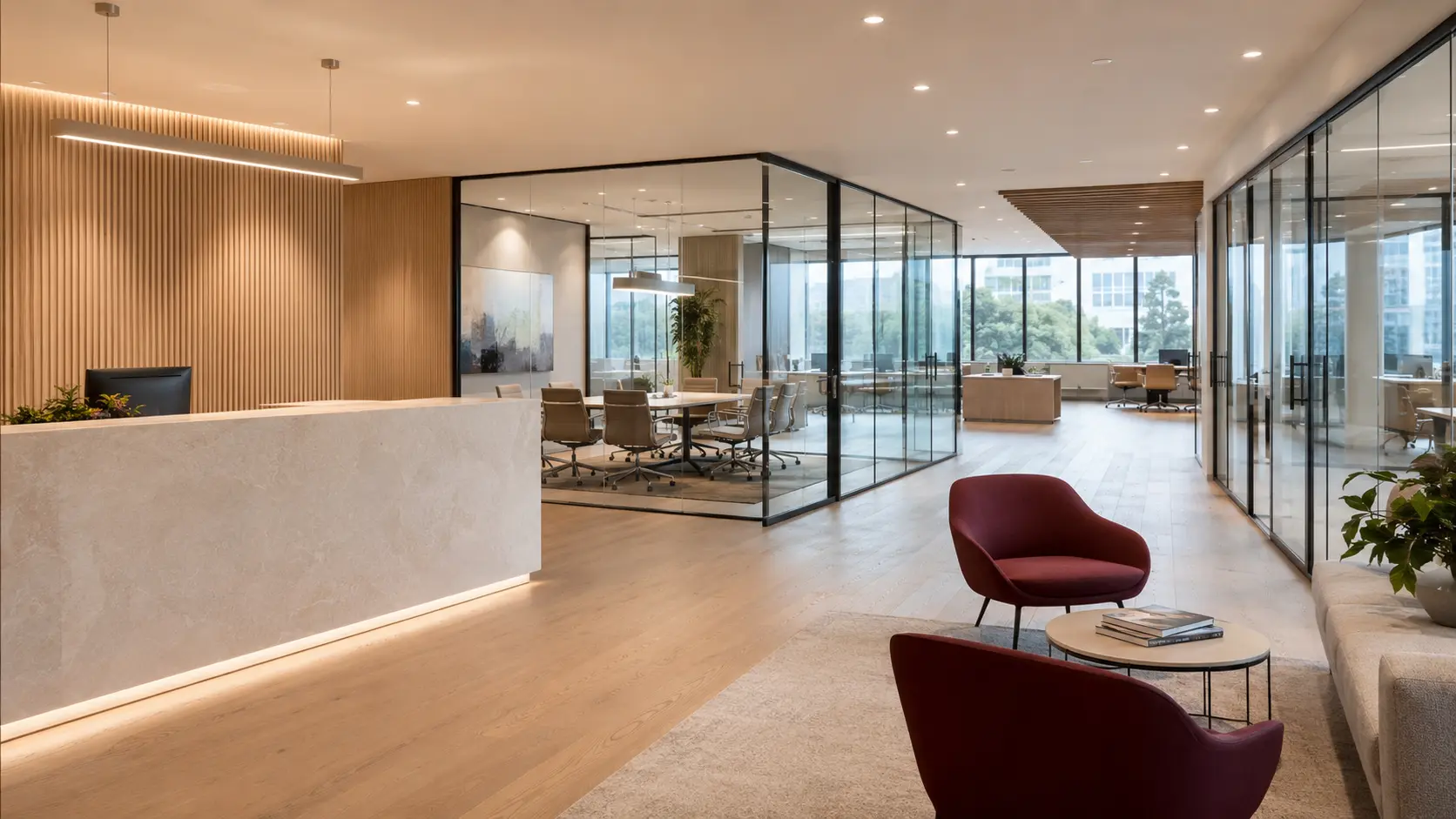 Modern professional office interior